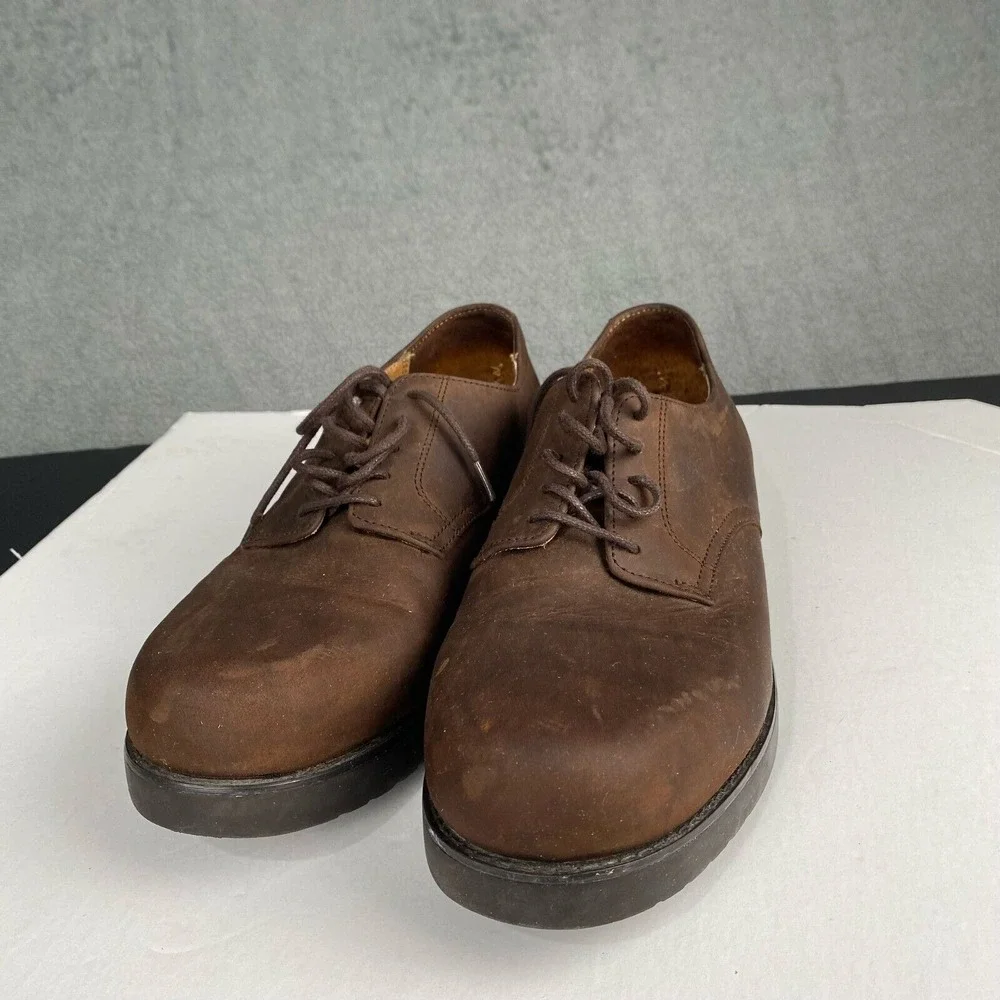 Bass Genuine Bucs Men's Size 11 W Brown Suede and Leather‎ Lace-Up Shoes